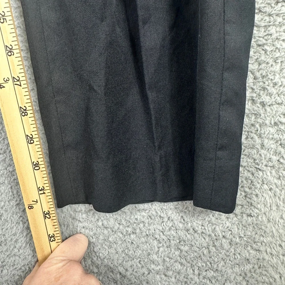 Banana Republic Tailored Slim Fit Dress Pants Mens 36x34 (Fits 34x32) Black Wool
